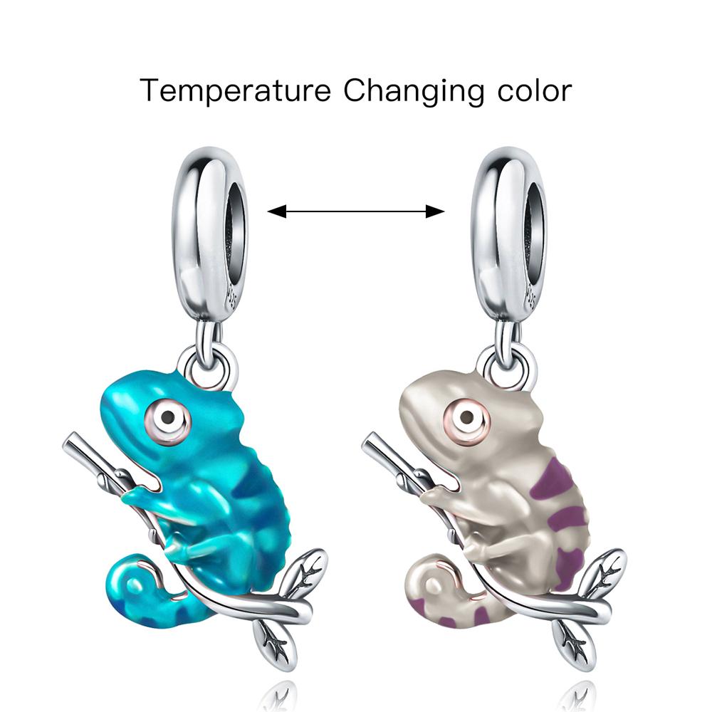 Copper Temperature Change Color Series Pendant Charms Beads Fit Original Wear Bracelets Diy Jewelry Accessory