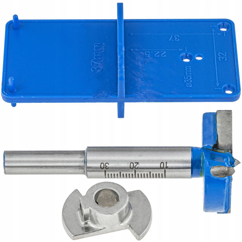 Set of Hole Saw for Concealed Hinges 35 Mm with Falon-Tech Ft3500 Guide