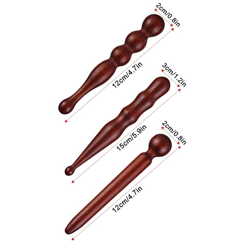 Massage Stick Reflexology Tool for Foot and Body Wooden Acupressure Therapy Deep Tissue Relaxation Home Spa Device