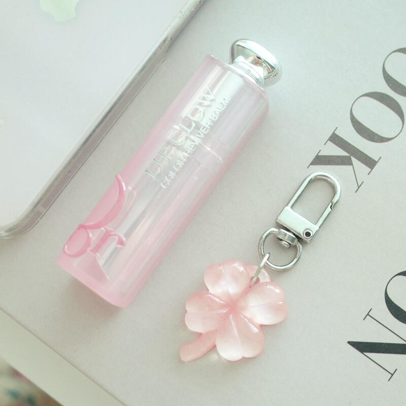 Good Luck Four-Leaf Clover Mini Keychain Lucky Charm Exam Cheer Gift
