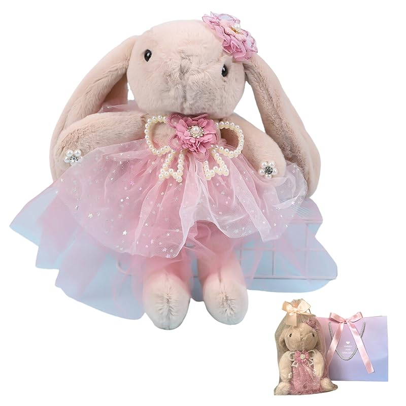 

[HAYAOKIYASAN] presentation present Rabbit stuffed toy ballet piano girl 6, 7, 8, 9, 10 years old Elementary school student birthday cute key ring