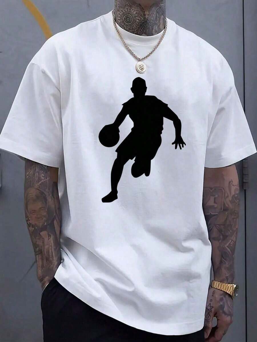Unisex s Basketball Graphic Print T-Shirt S