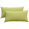 Sofa Cushions 2 Pcs Light Green 80 X 40 Cm Fabric