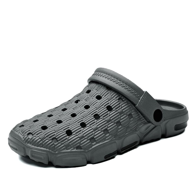 

Модные сандалии, мужские летние удобные прогулочные пляжные туфли, мужские уличные тапочки, сандалии 45 серый