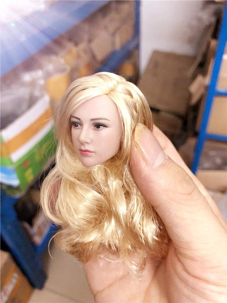 scale figure gold long hair European and American beautiful female head and clothes not [TOYBARJAPAN] 1/6 (body included)