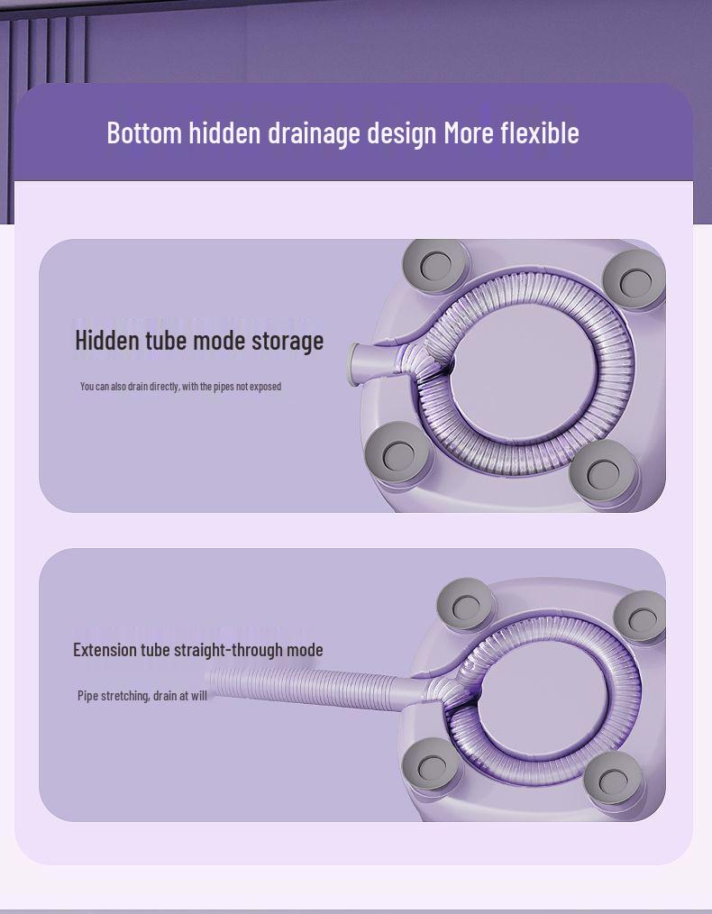 2L Wireless Sock and Underwear Dehydrator: Compact Automatic Washer for Dorms