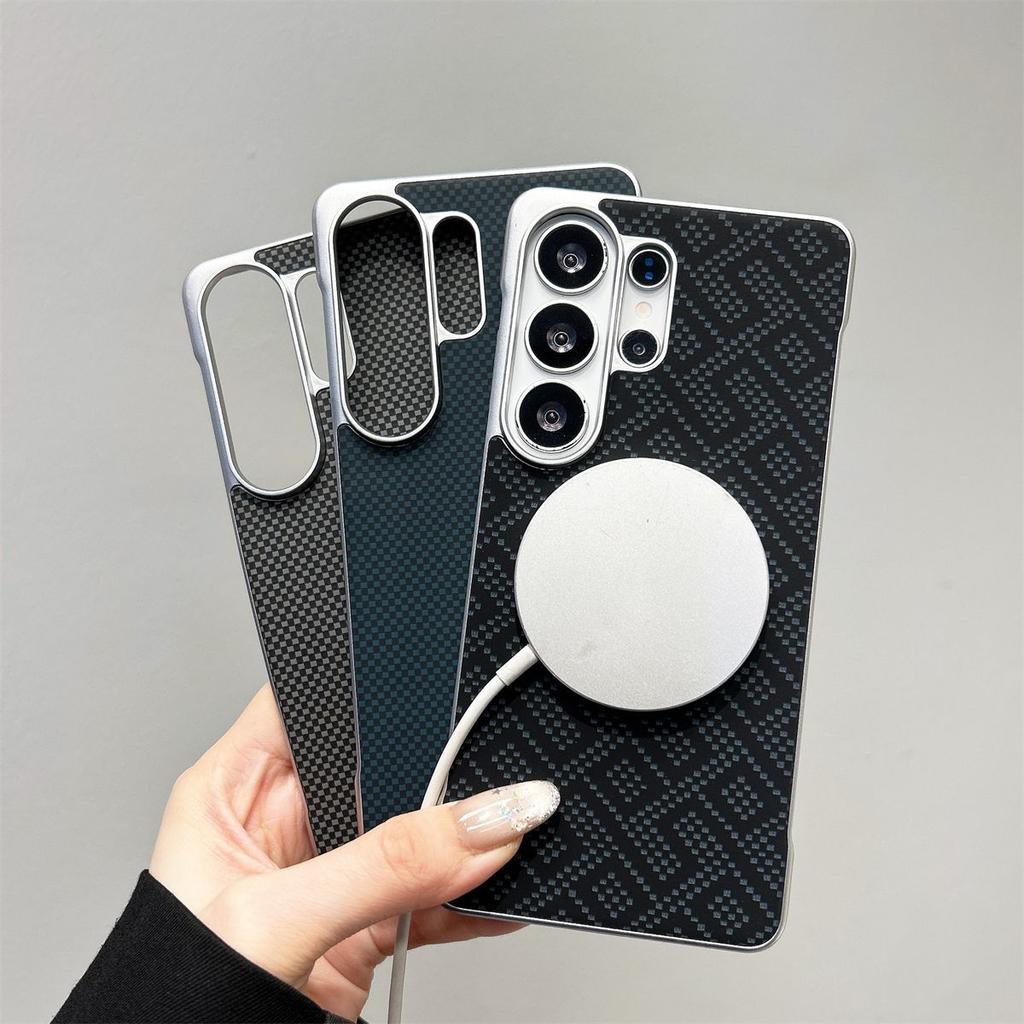 For Samsung Galaxy S26 Ultra Case Hard PC Slim Magnetic MagSafe Borderless Protective Back Cover For Samsung S25 S26 Plus Shell