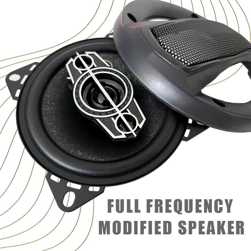 4 Inch Car Audio Speaker 12v 220w 4 Way Hifi Coaxial Subwoofer Modified Speaker Full Frequency Car Stereo Speaker Modification