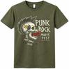 Punk Rock T Shirt Skull Music Festival Vintage Rock Band Graphic Tee