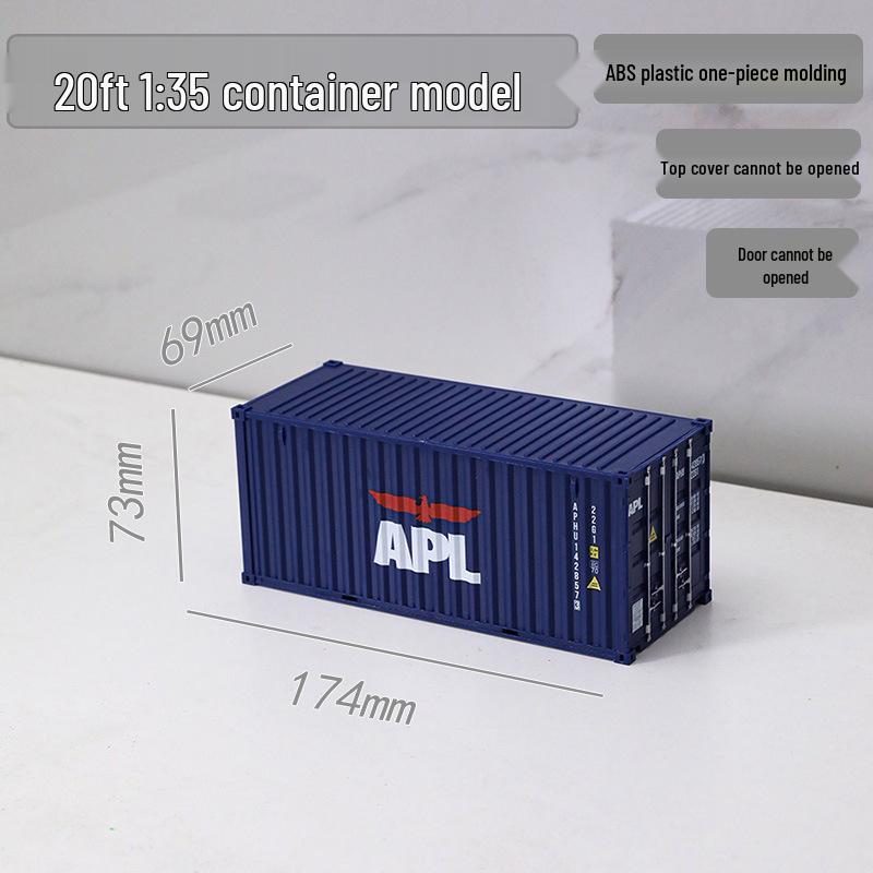 1:35 Scale 20ft Container Model Simulation, Customizable with Patterns and Text - Perfect Business Anniversary Gift