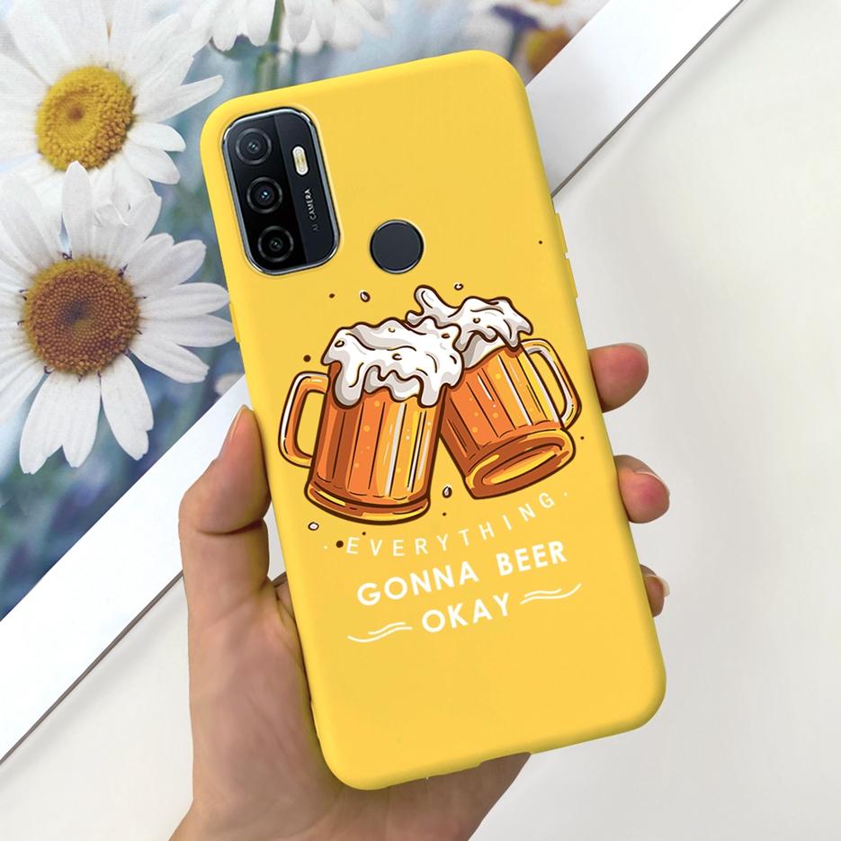 For Oppo A53 A53s Case Cute Fashion Cartoon Painted Cover Soft TPU Phone Case For Oppo A53s A 53 S OppoA53 S Fundas Coque Bumper