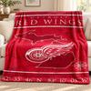 Detroit Red Wings blanket Flannel Blanket Soft Cozy Plush Throw for Sofa Bed Lightweight Home Decoration Outdoor camping