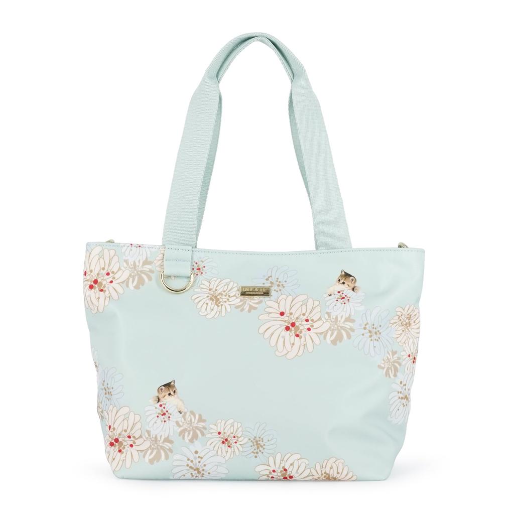 Paul Joe Tote Bag Chrysantheme Nounette Mint & 2-Way & PJA-B1358