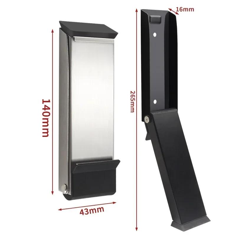 1 Pc Safety Door Stopper Stainless Steel Strong Suction Wall Protectors Hidden Mute Anti Collision Floor Holder for Home Hotel