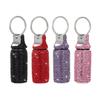 Keychain Pill Box Small Travel Pill Case Organizer Crystal Diamond Medicine Bottle Pill Bottle Keychain