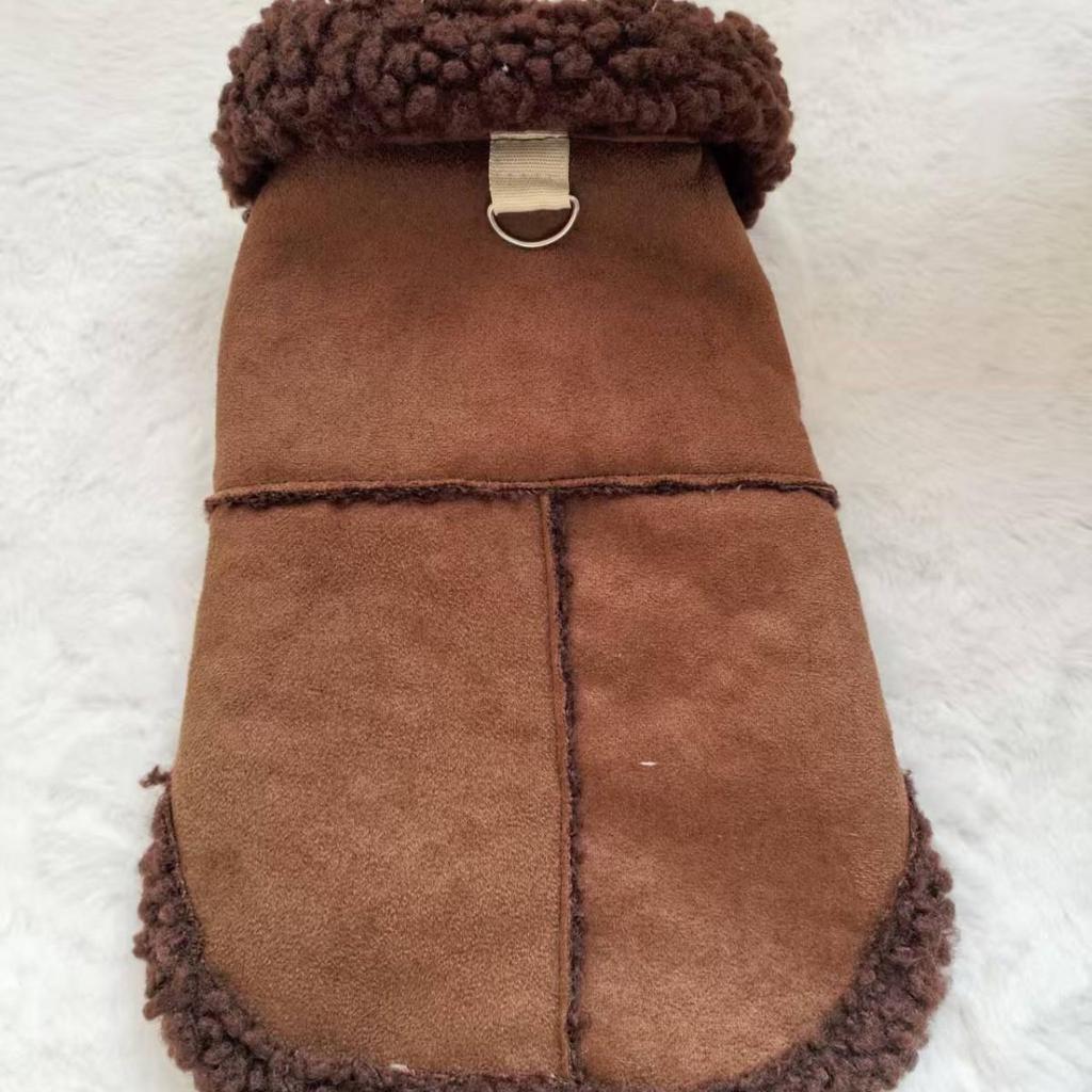 Autumn/Winter Warm Cotton Vest for Small Dogs - Teddy, Bichon, Pomeranian - Leash Hole Included