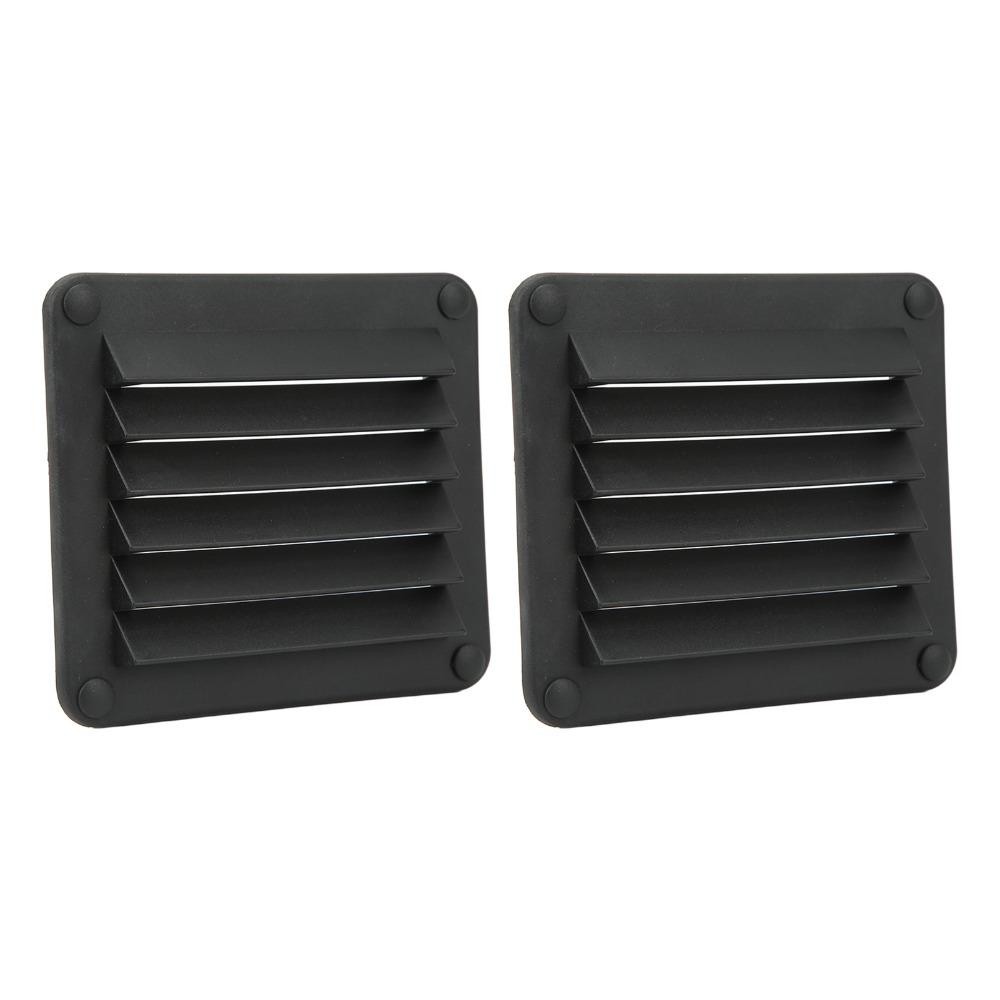 2pcs White Side Exhaust Port 141*125mm Ventilation Side Wall Ventilation Opening  Wall Ventilation