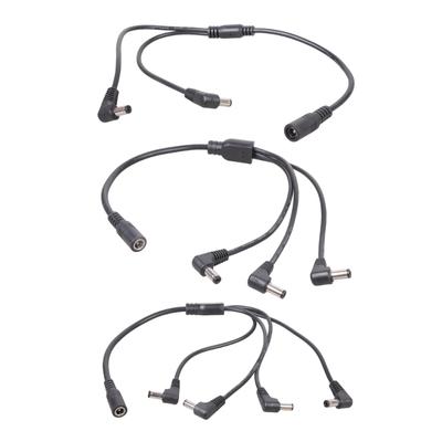 Power Extension Cable DC5521 Y Splitter 5.5x2.1mm Female To 2/3/4 Male Connectors Cord for CCTV and LED 40CM