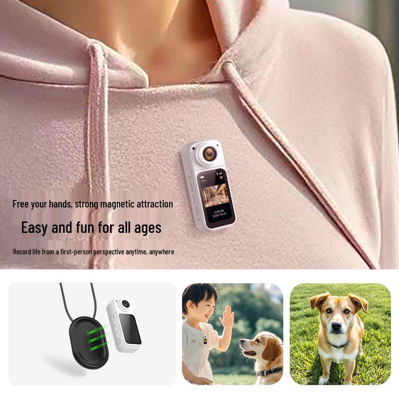Thumb Action Camera: Anti-shake HD Camcorder for Outdoor Travel, Cycling & Driving with Wide-angle Lens