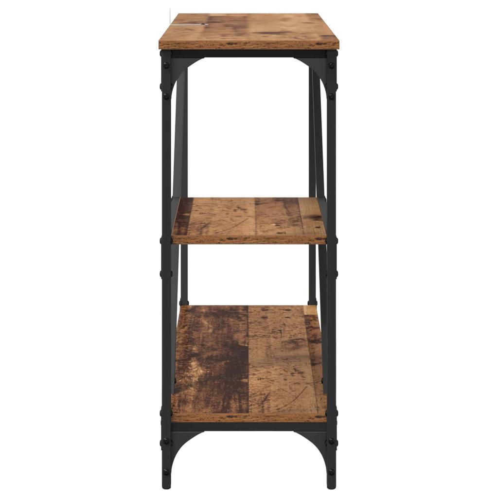 Console Table Reclaimed Wood 88.5 x 30 x 75 cm Engineered Wood