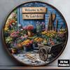Metal Round Wall Sign 8 Inch Aluminum Garden Theme Home Decor