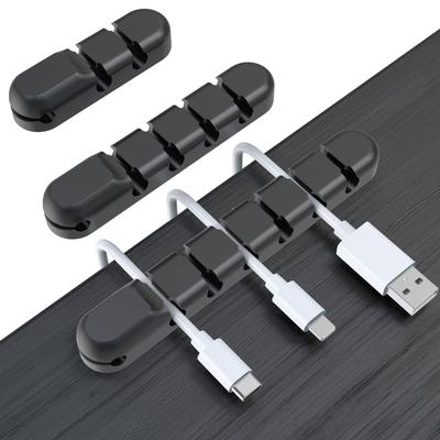 Silicone Cartoon Cable Organizer - Self-Adhesive Desktop Cord Clip Winder