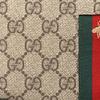Gucci GG Supreme Canvas Bee Web Stripe Zip Around Long Wallet For Unisex Daily Use
