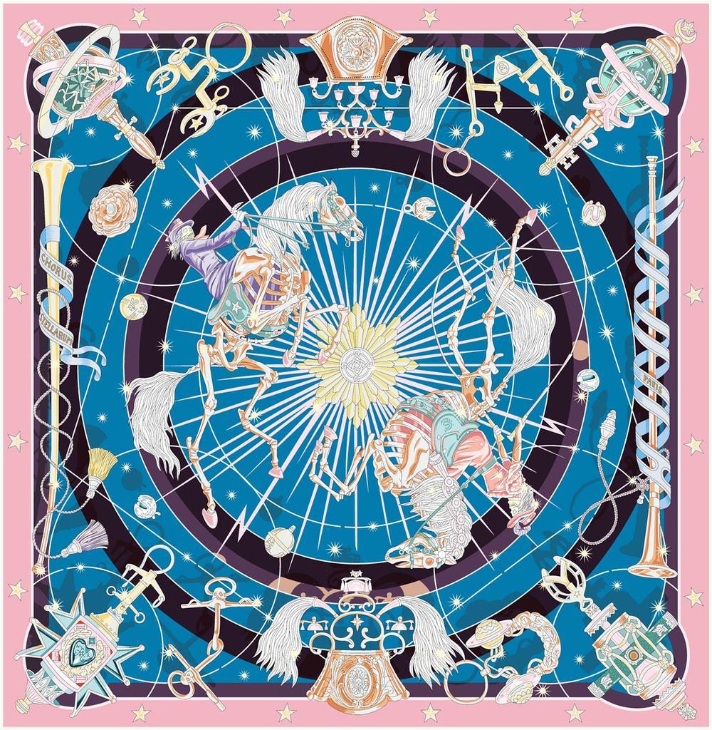 Lenço de Seda Sarja Animal Cavalo 90cm Xale de Moda Marca de Luxo Lenço Quadrado Hijab Feminino Bandana Foulard Lenço de Pescoço Lenços de Cabeça