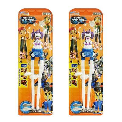 Tobot Right-hand Children's Corrective Chopsticks, Purple, 2 Pieces