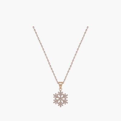 Monograph Snow Necklace Mgnl0355 14K Gold Plated (Rose Gold)