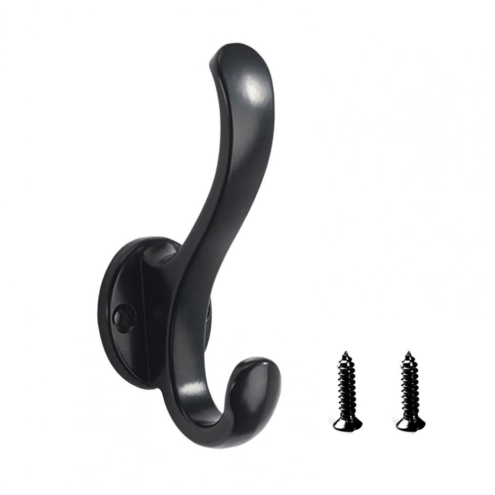 Anti-slip 1 Set Great Sturdy Structure Storage Hook Long-lasting Wall Hook Solid Color Household Supplies