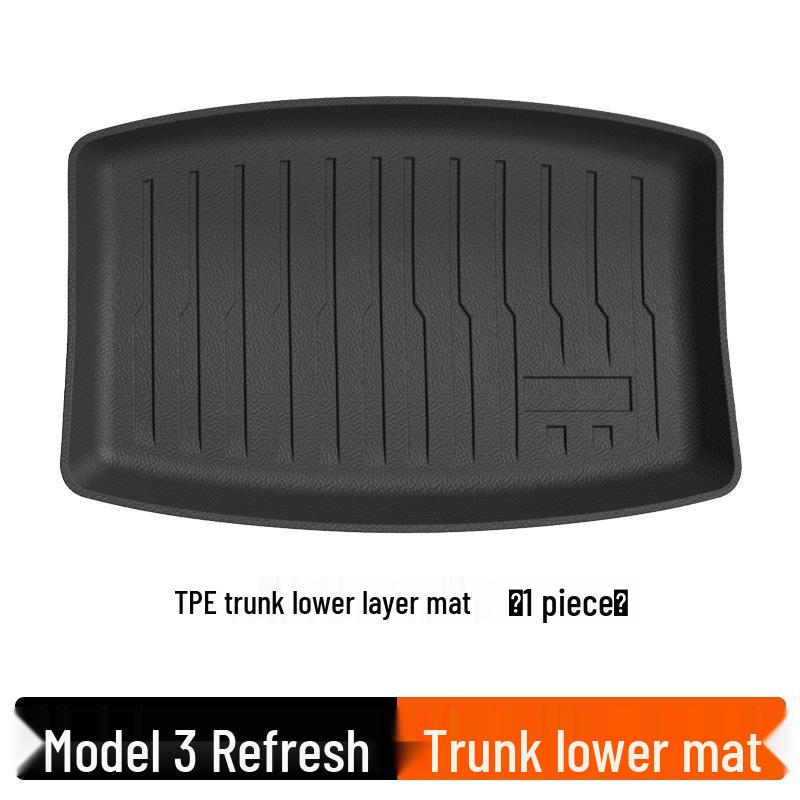 Tesla Model Y Floor Mats: TPE Anti-Slip Trunk Mats