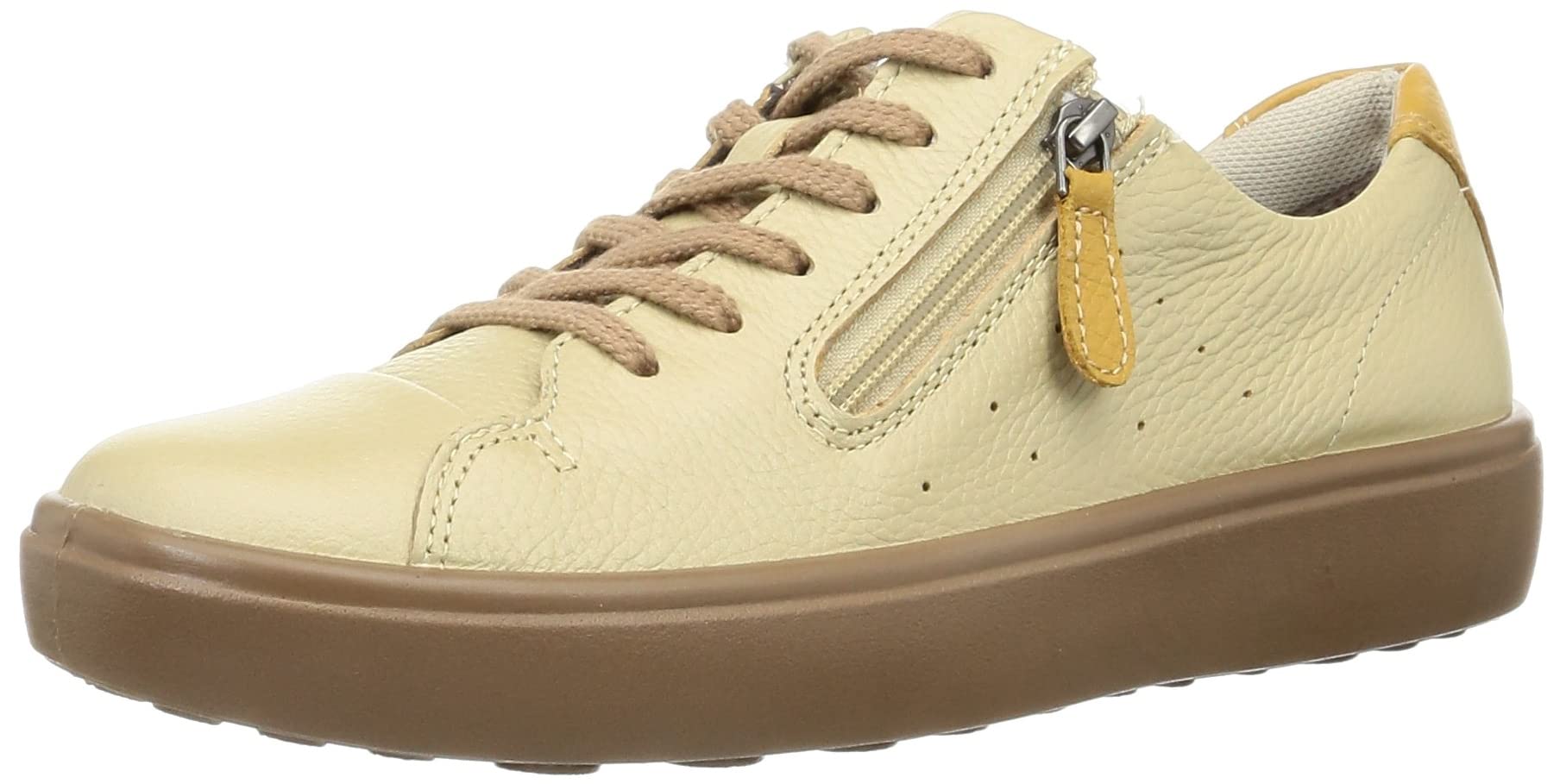 Achilles Sorbo Women s Genuine Leather Walking Sneakers with Zipper Size 3E Pearl Sand ASC 4290 Size 230 cm 3E 23990₽