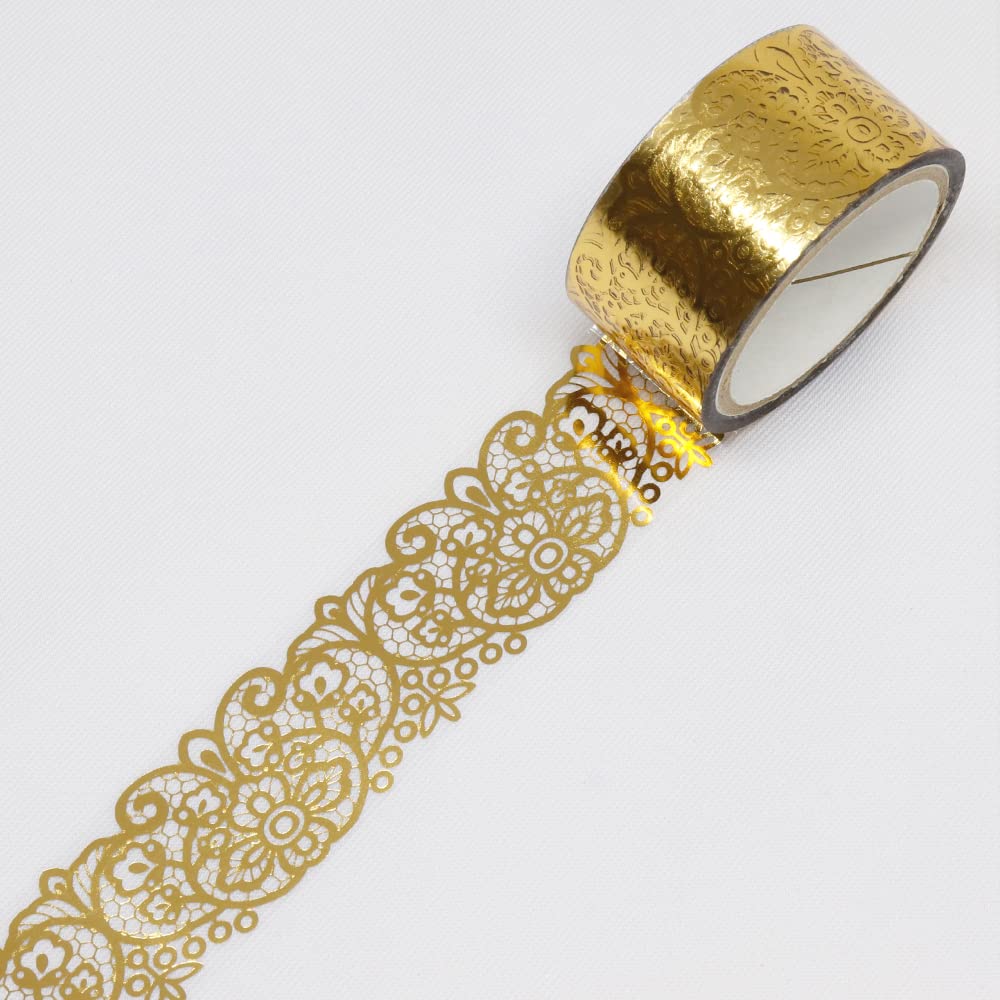 Made in Japan Kamiiso Masking Romanee 20mm x 3m GR-4077 <SAIEN Tape> (Gold Leaf)