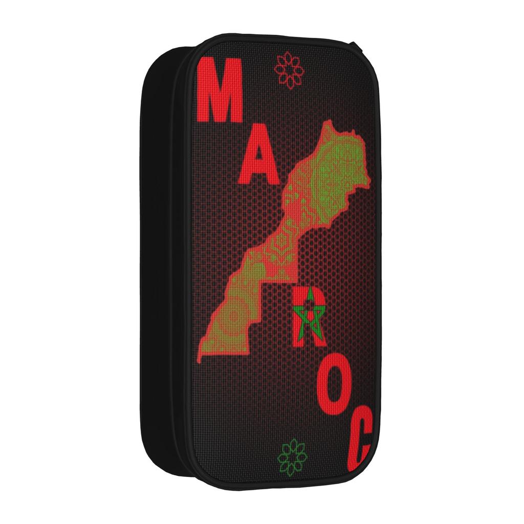 New Morocco Maroc Flag Moroccan Pencil Cases Pencilcases Pen Holder for Girls Boys Large Storage Pencil Bags School Supplies