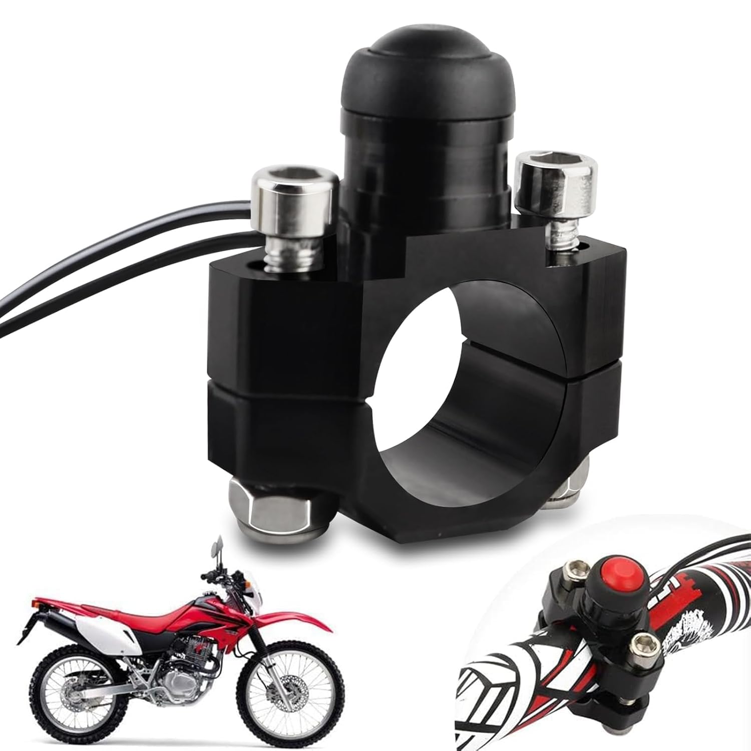 

FLYPIG Корпус дросельної заслінки Перемикач Старту для Yamaha PW 50 PW50 PY50 Peewee 50 Pit Dirt Bike Корпус Вимикач Зупинки Запуску 1990-2014 Stop Start Kill Switch YZ
