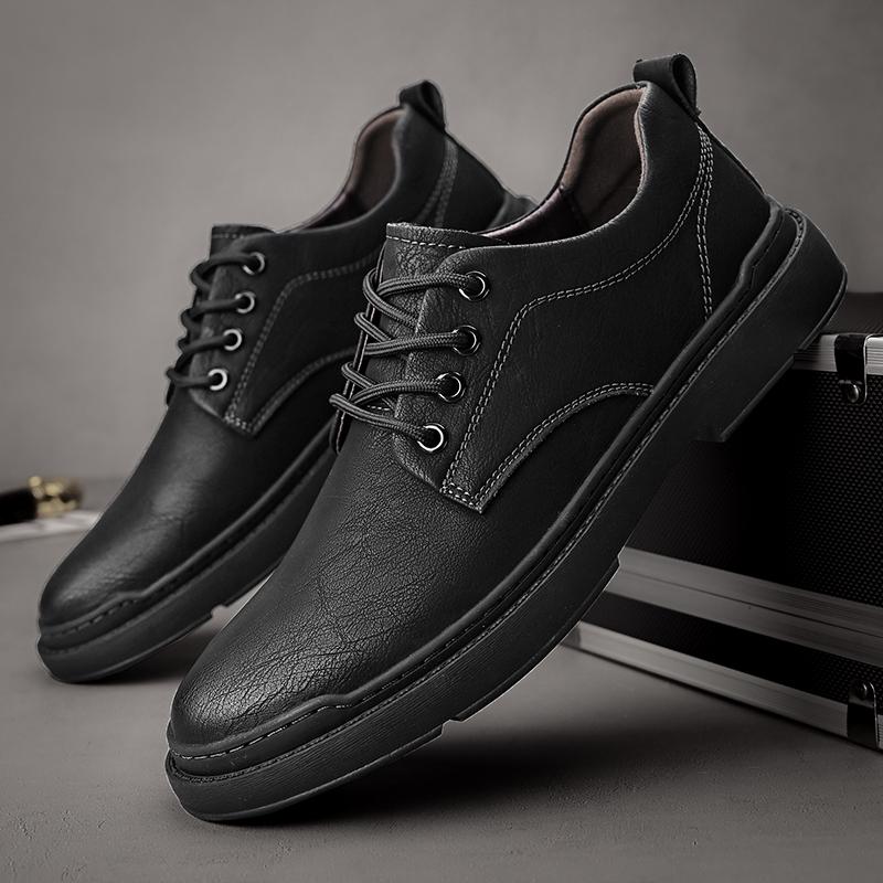 Fashion Classic Men's Genuine Leather Casual Shoes All-match Business Sneakers New Fashion Anti-skid Oxford Shoes Formal Dress Footwear