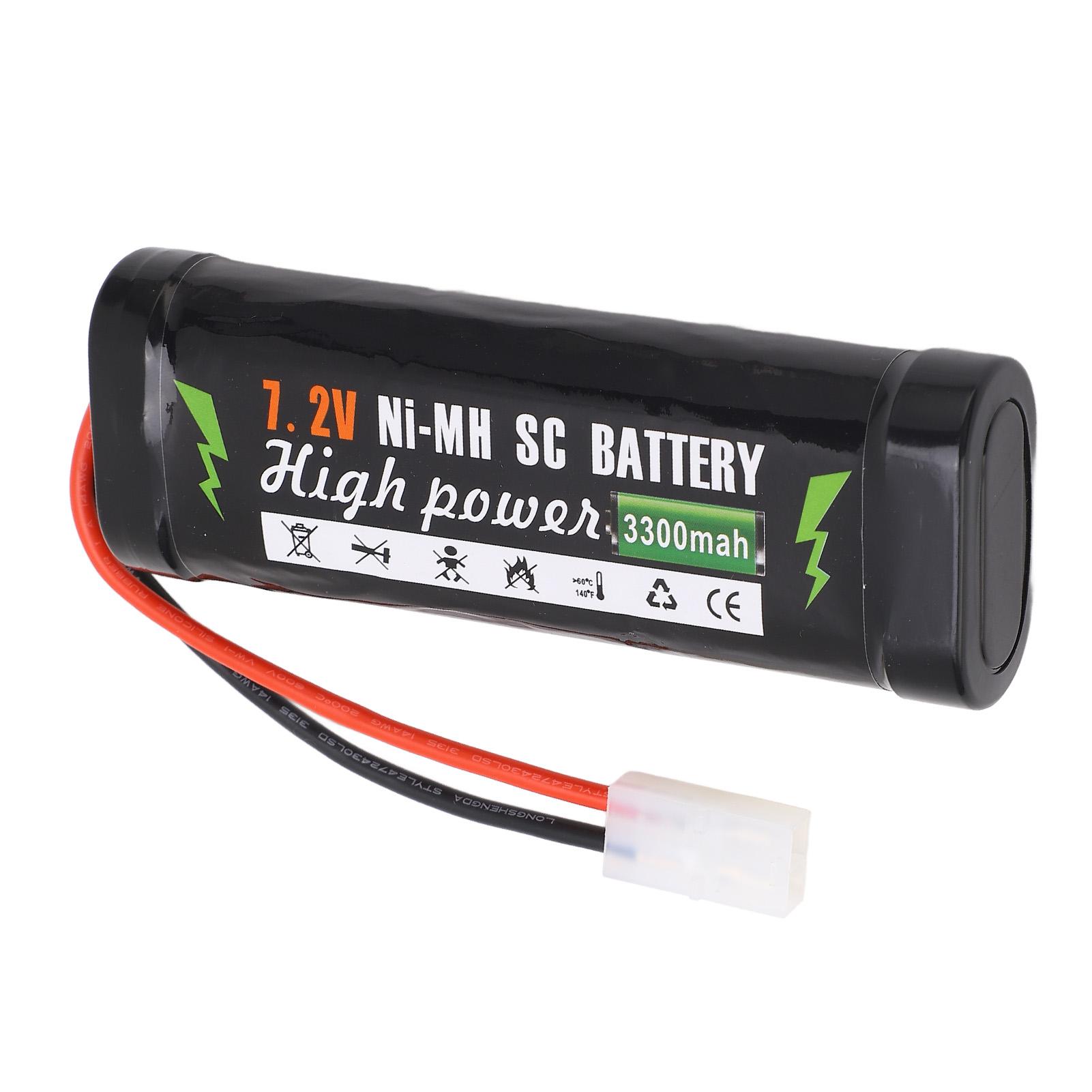 

7.2V 3300mAh Rechargeable Lipo Battery High Power Lithium Battery Sturdy Shell for RC Car RC Truck