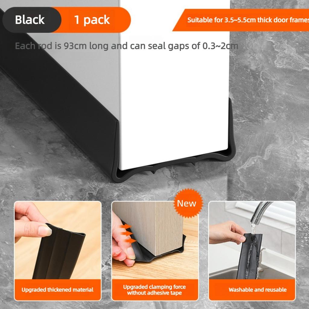 No Adhesive Door Bottom Seal Strip Soundproof Windproof Weather Stripping Insect Prevention Door Seal Accessories Acoustic Panel
