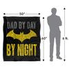 Batman Dad By Day Logo Blanket