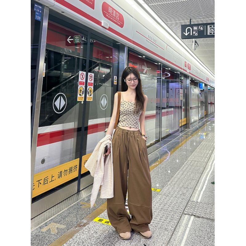 

Хай-стрит красотка брюки Харлан женские красные ленивый ветер джазовые слаксы спортивные свободные широкие штаны кэжуал S