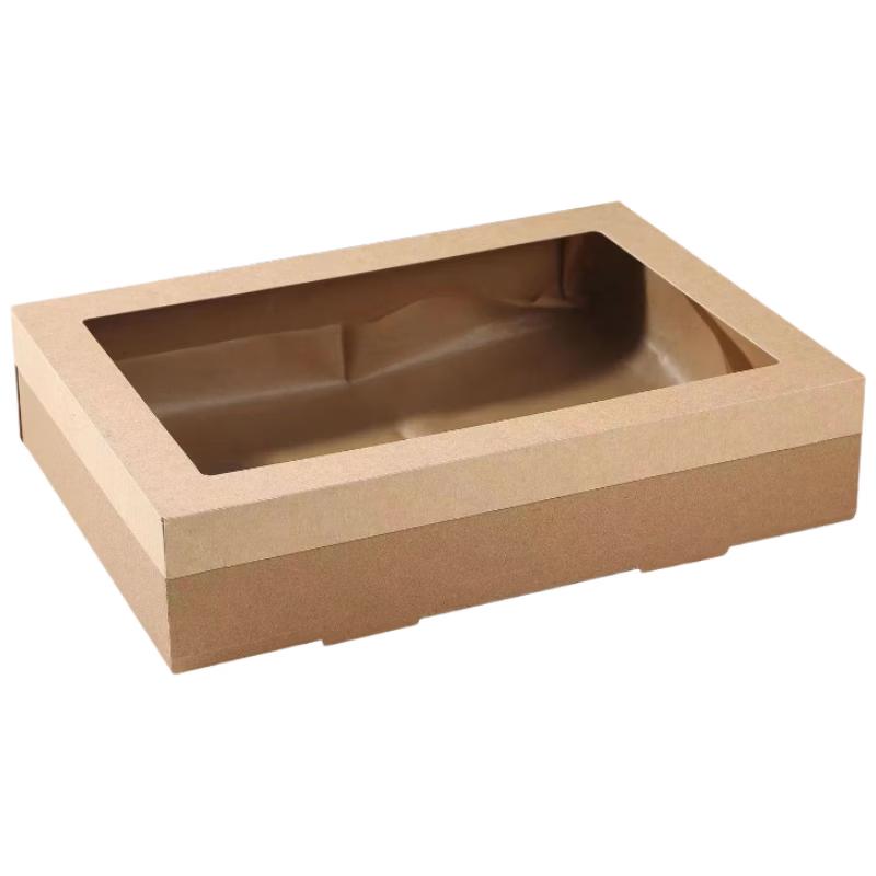 

Disposable Kraft Paper Picnic Box with Handle