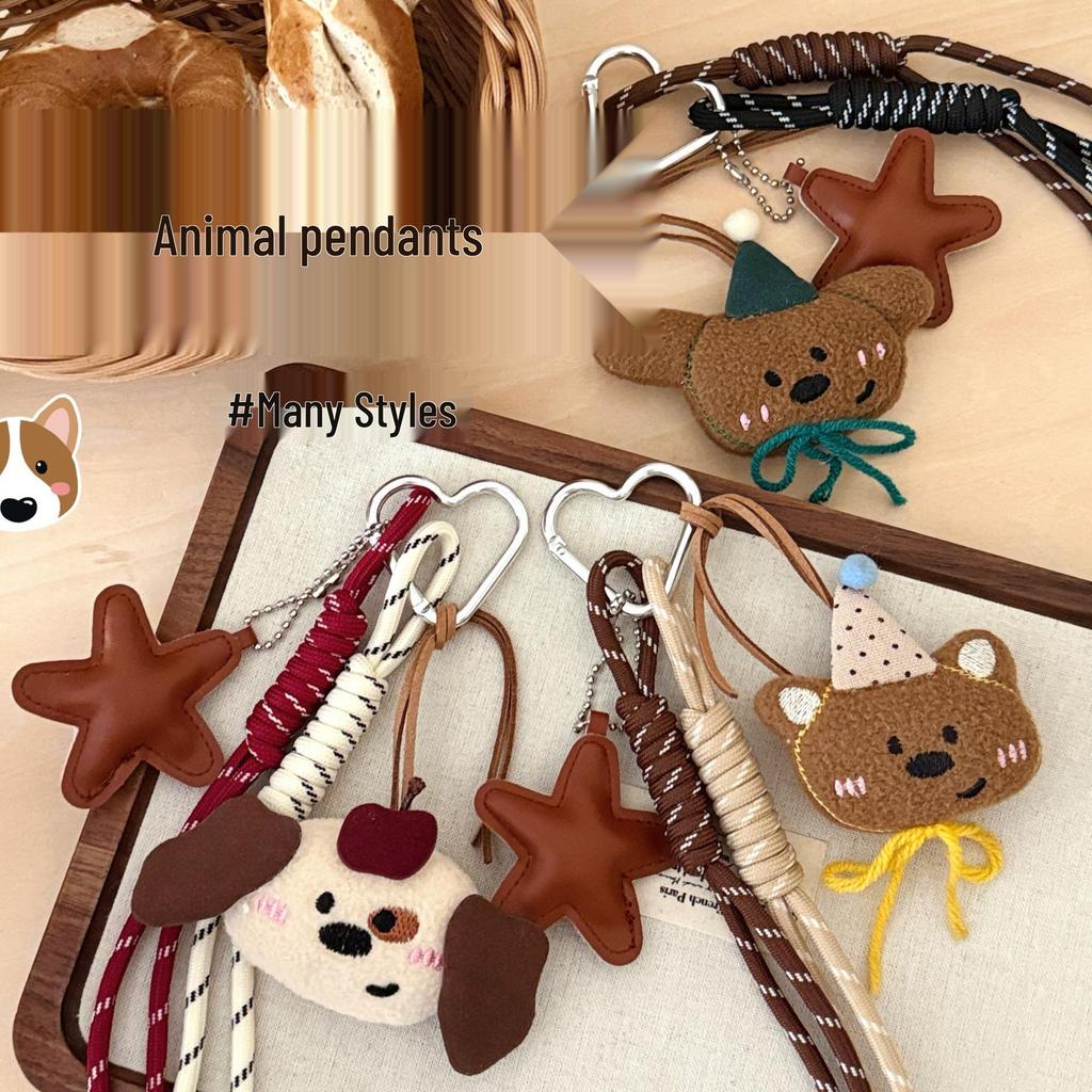 Retro Cartoon Rag Doll Pendant: Autumn & Winter Backpack Keychain Ornament