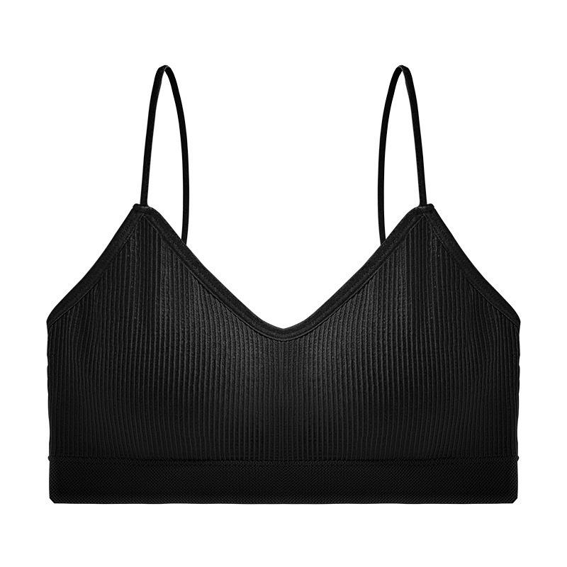 European & American Style Women's D Cup Spaghetti Strap Bandeau Bra - Strapless & Sporty