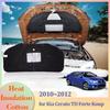 For Kia Cerato TD Forte Koup 2010~2012 2011 Car Hood Engine Ulation Pad Liner Cotton Soundproof Part Cover Heat Accessories