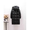 Winter Down Coat For Men Women Casual Loose Fit Black Couple's Jacket Thickened X-Long Sleeve Hooded Parka