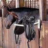 Western Saddle Holder Portable Horse Rack, Hangs On Stall Walls or Doors, No Drill Rack Removable Holder, Hanger for English Storage Equipment