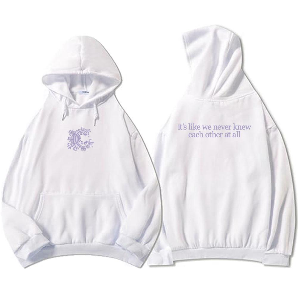 Lyric Hoodies Long Sleeve Sweatshirt Casual Grunge Men Women Pullovers Band Graphic Printing Sudaderas