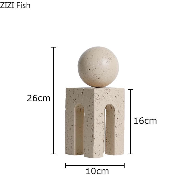 Four Cornered Arch Geometry Ornaments Modern Crafts Desk Decoration Creative Arch Shaped Artwork Statue Room Aesthetics Decor