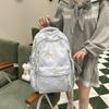 Lightweight Candy Color Dual Shoulder Bag With Nylon Material And Spacious Capacity For Students